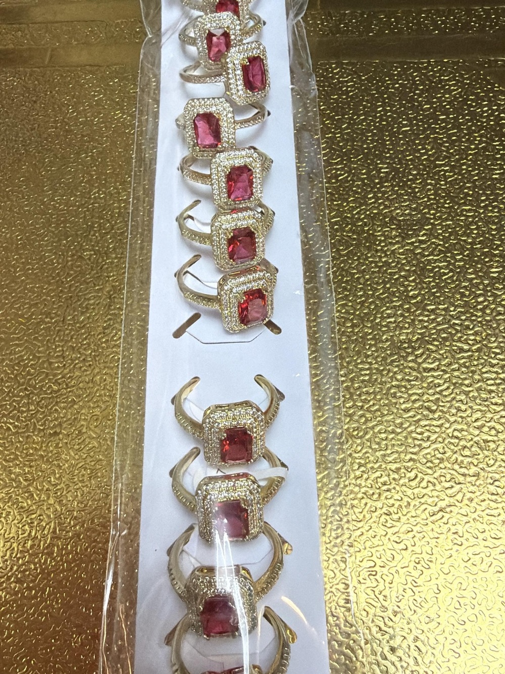 Women Gold plated rings from size 6-9